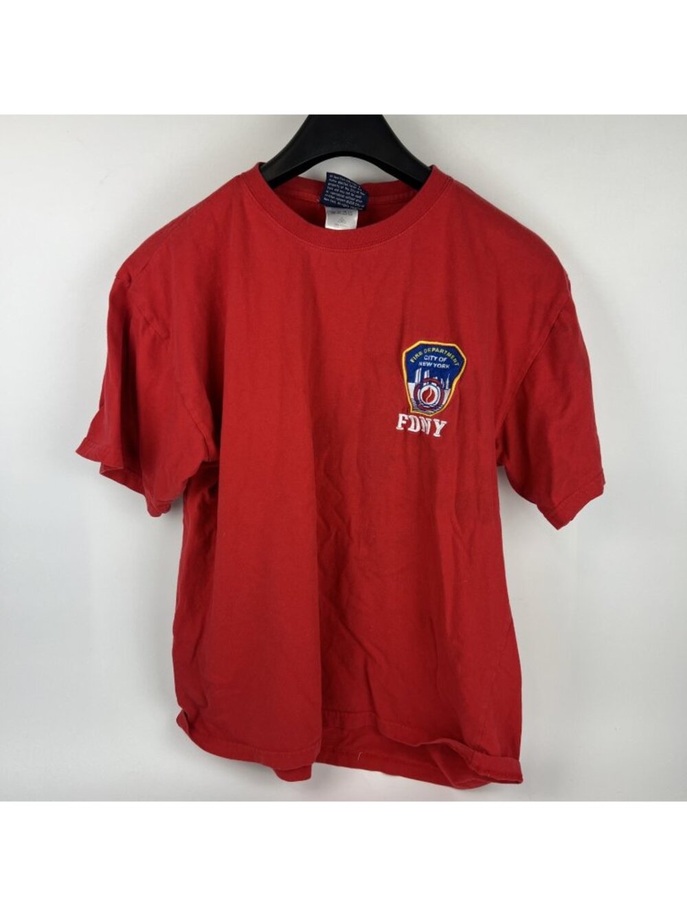 FDNY New York Fire Dept T-Shirt Womens XL Red 2006